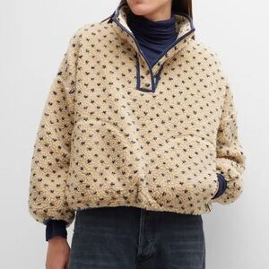THE GREAT. Countryside sherpa pullover